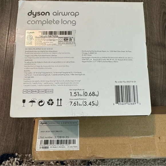 Dyson airwrap Blue and Copper Hair Styling Set long compete set multi styler - Picture 14 of 16